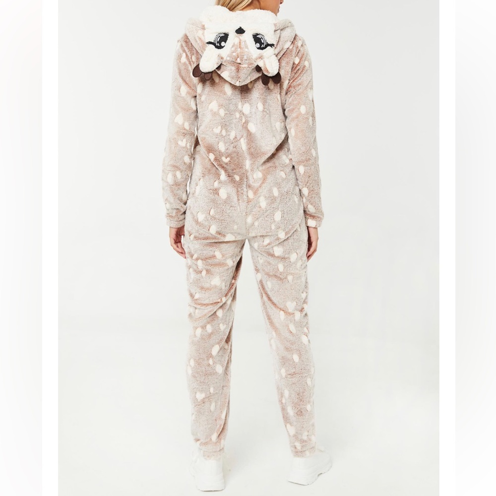 Reindeer Onesie Pajamas Costume - Picture 2 of 2